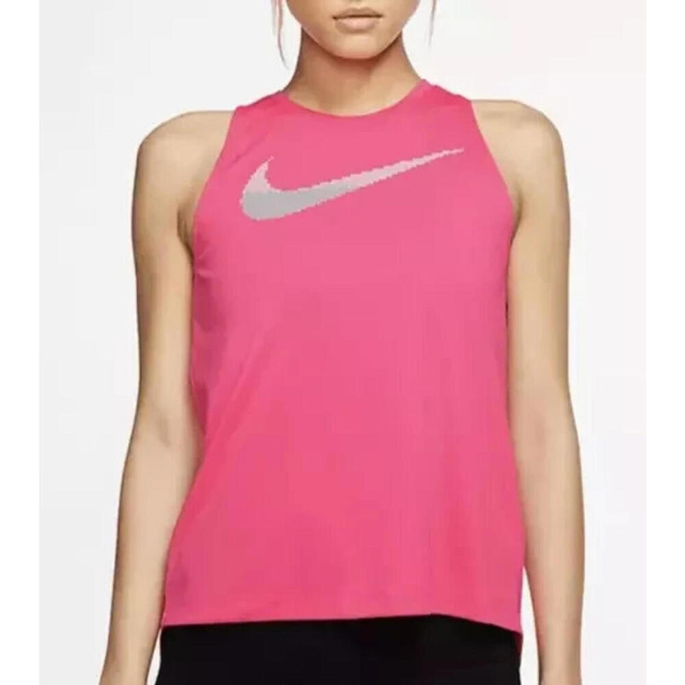 New Nike Women's Dri-fit Printed-Logo Racerback Running Tank Top, Size: XS - Picture 5 of 5